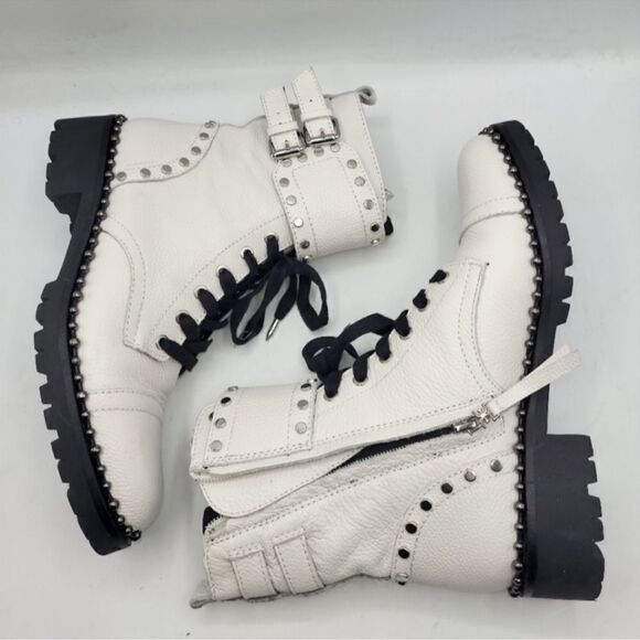 Sam Edelman Women's Jennifer Bright White Leather Size 5M - Picture 3 of 16